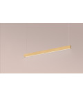 Square Ceiling Lamp Oak/Walnut/Black 104-164cm