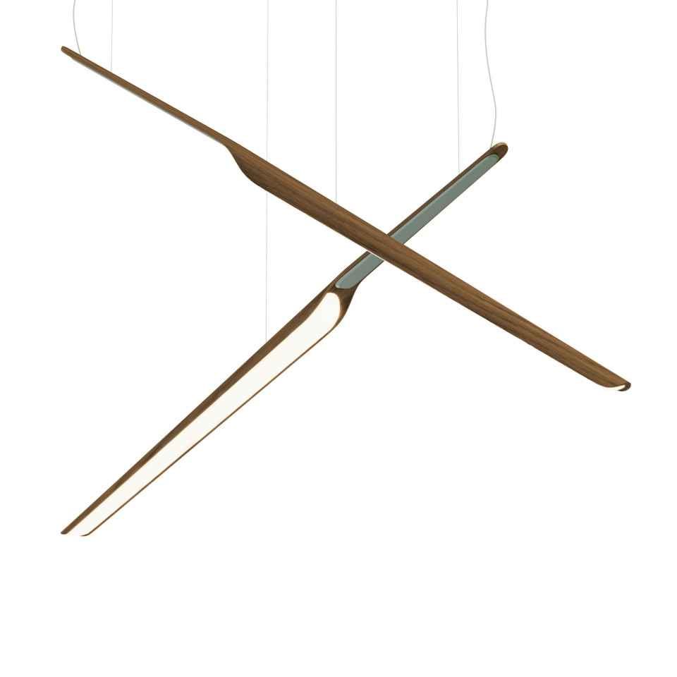Swan Wing Ceiling Lamp Oak/Walnut/White/Black 118.5cm