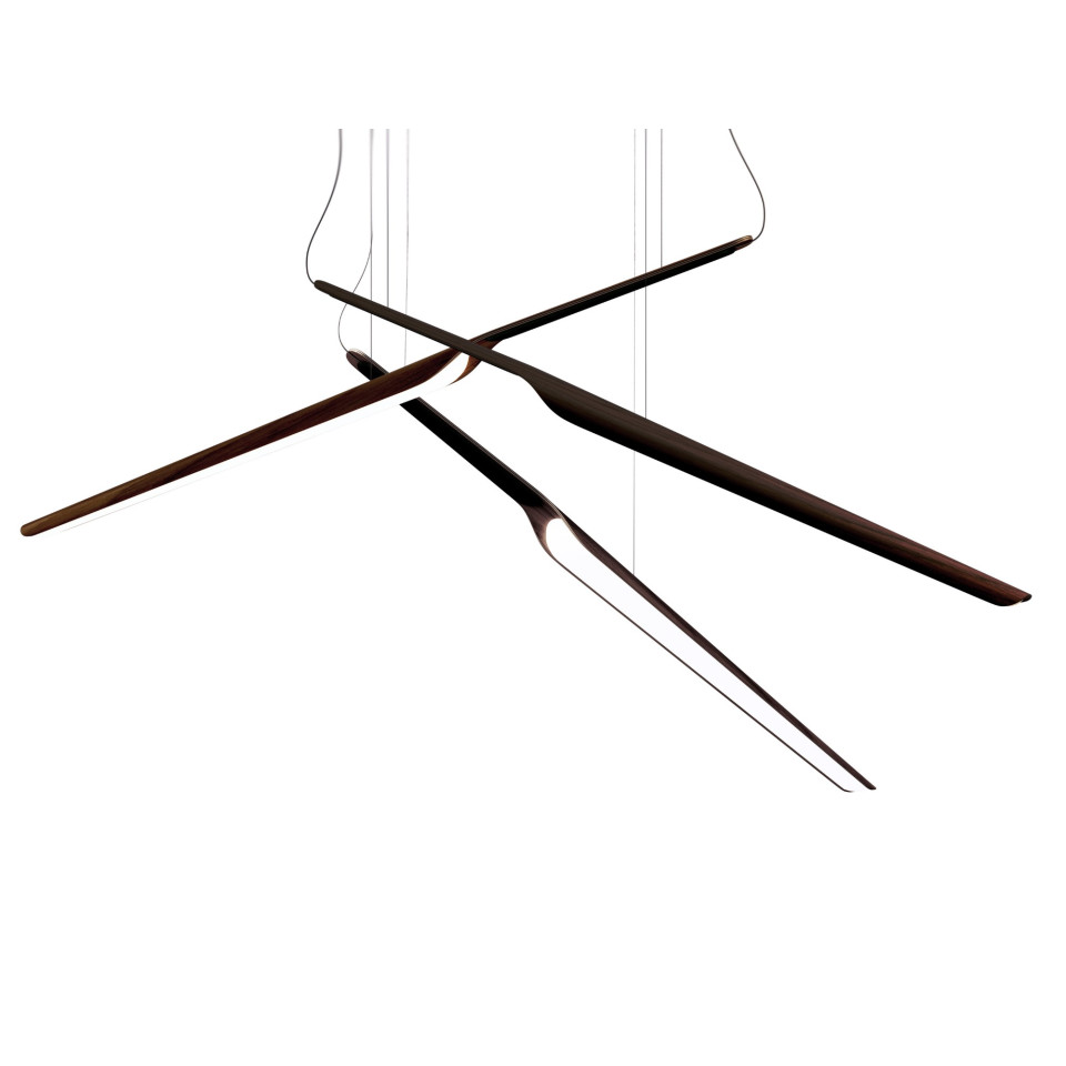 Swan Wing Ceiling Lamp Oak/Walnut/White/Black 118.5cm