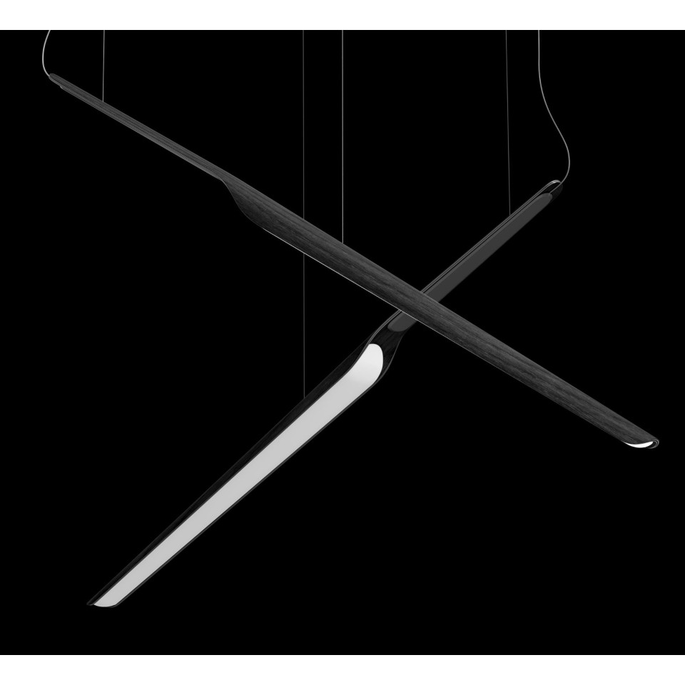 Swan Wing Ceiling Lamp Oak/Walnut/White/Black 118.5cm