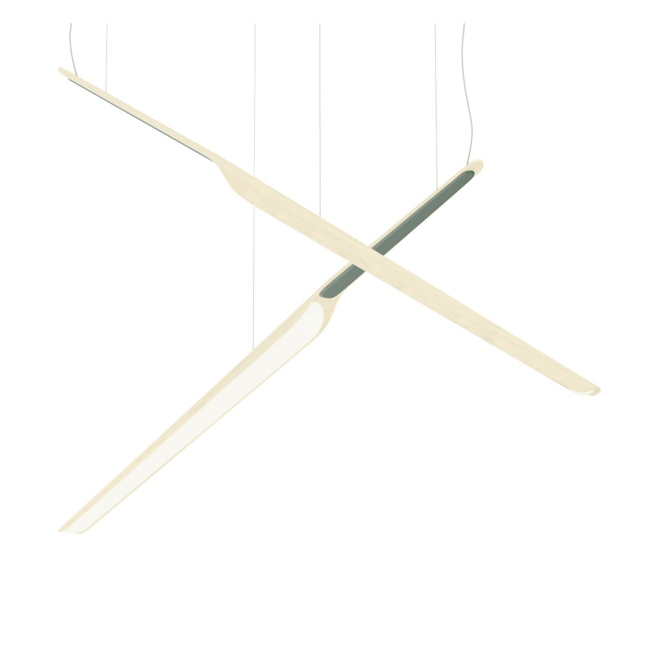 Swan Wing Ceiling Lamp Oak/Walnut/White/Black 118.5cm