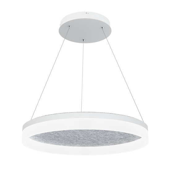 Acoustic Circulo akustisk taklampa 4000k ljusgrå 60cm Acoustic Circulo akustisk taklampa 4000k ljusgrå 60cm