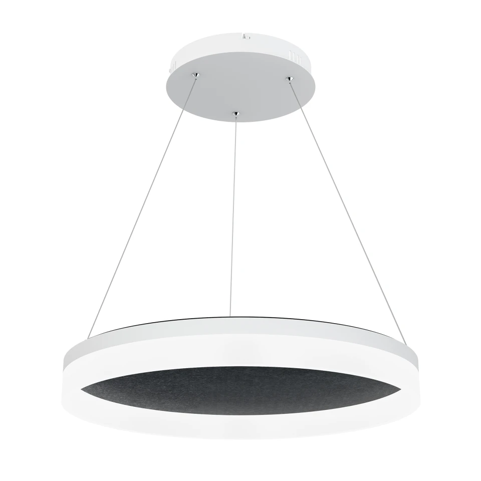 Acoustic Circulo acoustic ceiling light 4000k black 60cm