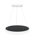 Acoustic Circulo acoustic ceiling light 4000k black 60cm