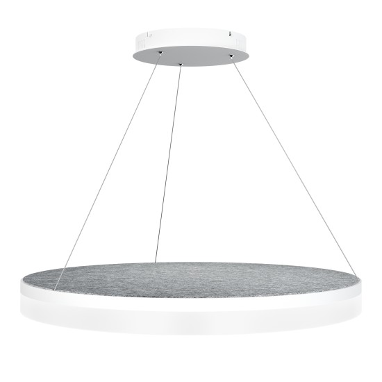 Acoustic Circulo akustisk taklampa 4000k ljusgrå 80cm