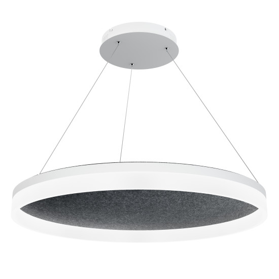 Acoustic Circulo akustisk taklampa 3000k mörkgrå 80cm Acoustic Circulo akustisk taklampa 3000k mörkgrå 80cm