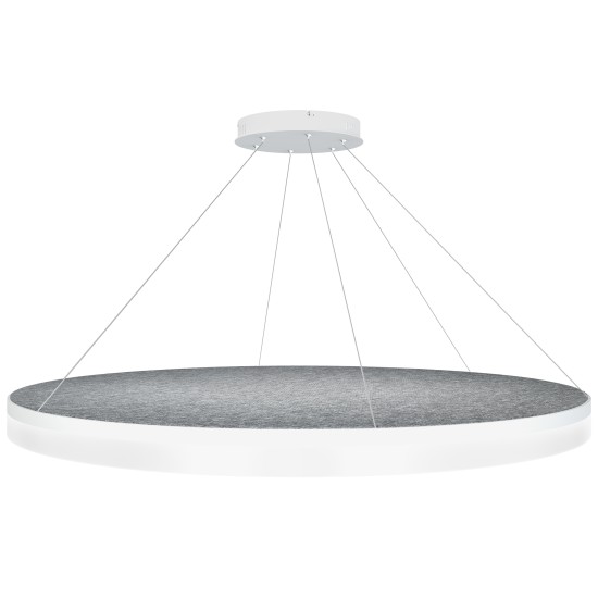 Acoustic Circulo akustisk taklampa 4000k ljusgrå 120cm