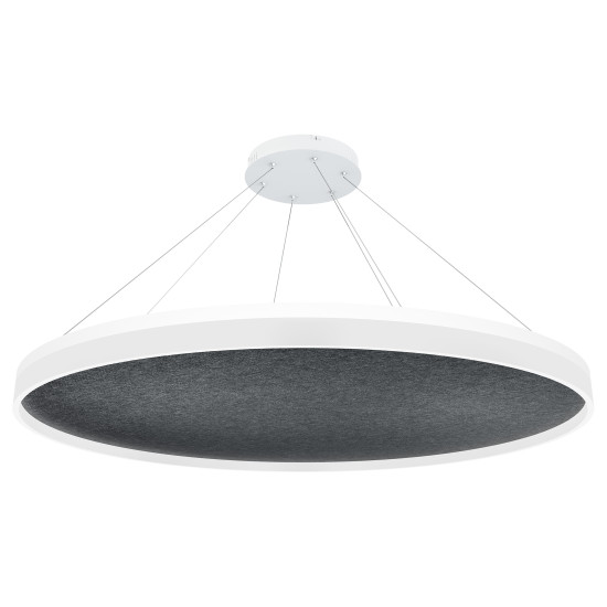 Acoustic Circulo akustisk taklampa 4000k mörkgrå 120cm Acoustic Circulo akustisk taklampa 4000k mörkgrå 120cm