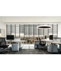 Acoustic Circulo acoustic ceiling light 4000k black 60cm