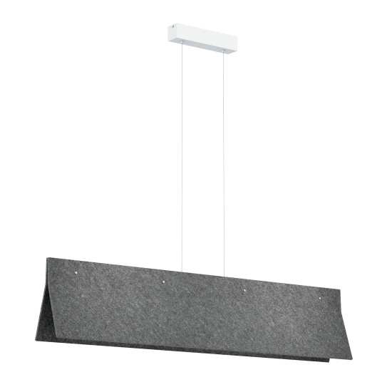 Acoustic Line acoustic ceiling light dark grey 140cm Acoustic Line acoustic ceiling light dark grey 140cm