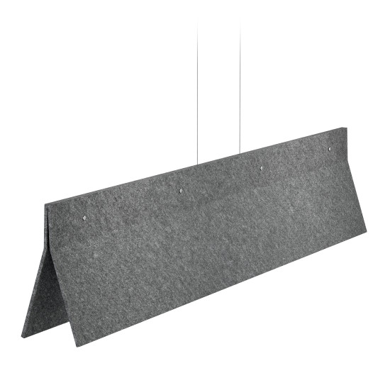 Acoustic Line acoustic ceiling light dark grey 140cm Acoustic Line acoustic ceiling light dark grey 140cm