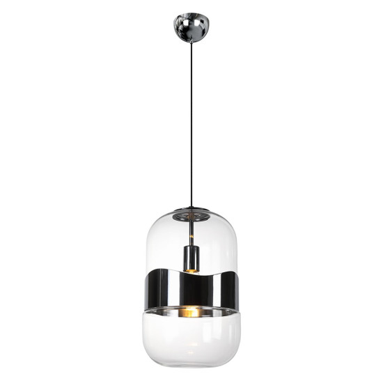 Blind Ceiling Light Chrome/Clear 24cm Blind Ceiling Light Chrome/Clear 24cm
