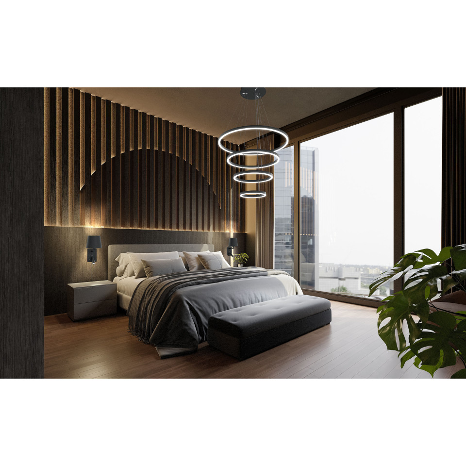 Layer 4 ceiling light matt white 80 cm