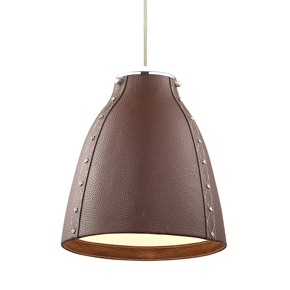 Leather Ceiling Light Brown 26cm Leather Ceiling Light Brown 26cm