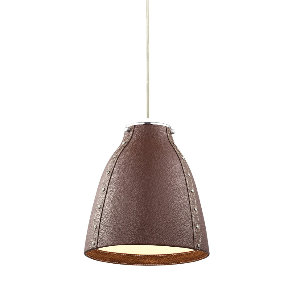 Leather Ceiling Light Brown 26cm Leather Ceiling Light Brown 26cm