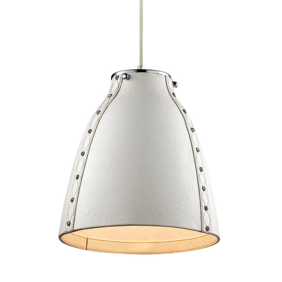 Leather Taklampa Vit 26cm Leather Taklampa Vit 26cm