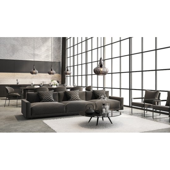 Meukow Ceiling Light Matt Black/Smoked 27cm Meukow Ceiling Light Matt Black/Smoked 27cm