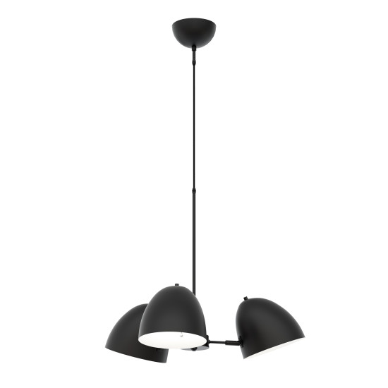 Plaza Ljuskrona Mattsvart 78cm Plaza Ljuskrona Mattsvart 78cm