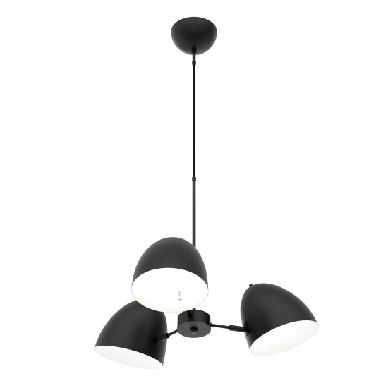 Plaza Ljuskrona Mattsvart 78cm Plaza Ljuskrona Mattsvart 78cm