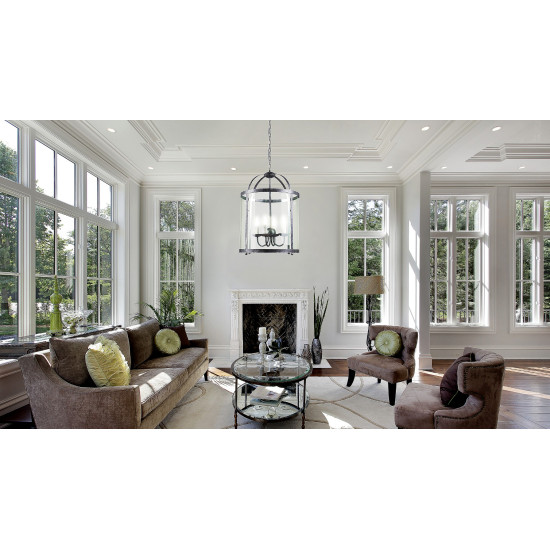 Venetsia Ljuskrona Antik Grå/Klar 46cm