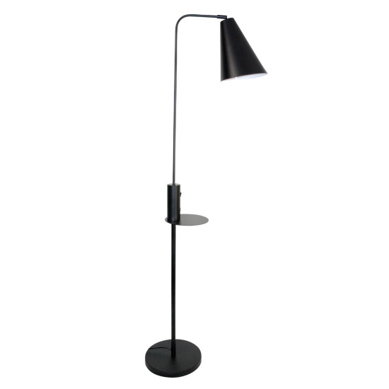 Vigo USB golvlampa matt svart 160cm