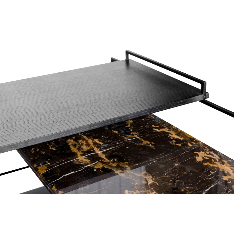 Architect soffbord stort rostfritt stål/svart 100 cm Versmissen Architect soffbord stort rostfritt stål/svart 100 cm