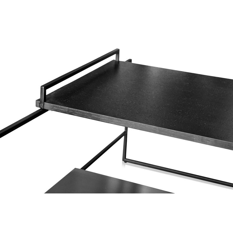 Architect soffbord stort rostfritt stål/svart 100 cm Versmissen Architect soffbord stort rostfritt stål/svart 100 cm