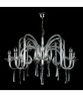 Aranea 8 ljus bohemia kristallkrona guld/silver 94 cm