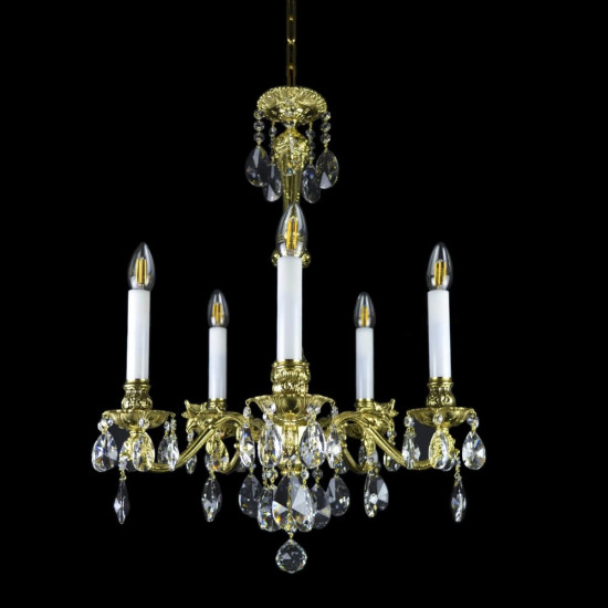 Avior 5-18 Light Bohemia Crystal Chandelier Gold/Silver 50-91cm