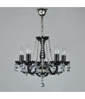 Balance 3-8 ljus bohemia kristallkrona guld/silver 40-55 cm