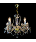 Balance 3-8 ljus bohemia kristallkrona guld/silver 40-55 cm