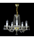 Balance 3-8 ljus bohemia kristallkrona guld/silver 40-55 cm