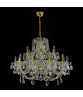 Classe 3-36 ljus bohemia kristallkrona guld/silver 45-120 cm