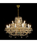 Classe 3-36 ljus bohemia kristallkrona guld/silver 45-120 cm