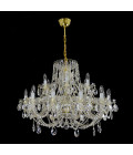 Classe 3-36 ljus bohemia kristallkrona guld/silver 45-120 cm