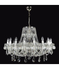 Classe 3-36 ljus bohemia kristallkrona guld/silver 45-120 cm