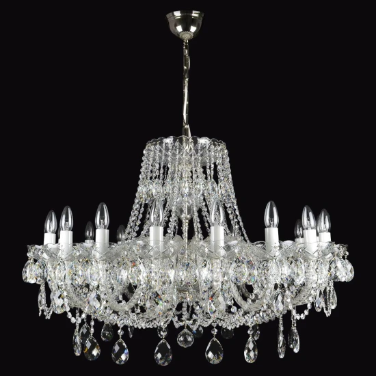 Classe 3-36 Light Bohemia Crystal Chandelier Gold/Silver 45-120cm