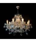 Classe 3-36 ljus bohemia kristallkrona guld/silver 45-120 cm