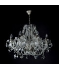 Classe 3-36 ljus bohemia kristallkrona guld/silver 45-120 cm