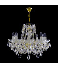 Classe 3-36 ljus bohemia kristallkrona guld/silver 45-120 cm