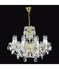 Classe 3-36 ljus bohemia kristallkrona guld/silver 45-120 cm