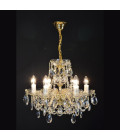 Classe 3-36 ljus bohemia kristallkrona guld/silver 45-120 cm