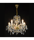 Classe 3-36 ljus bohemia kristallkrona guld/silver 45-120 cm