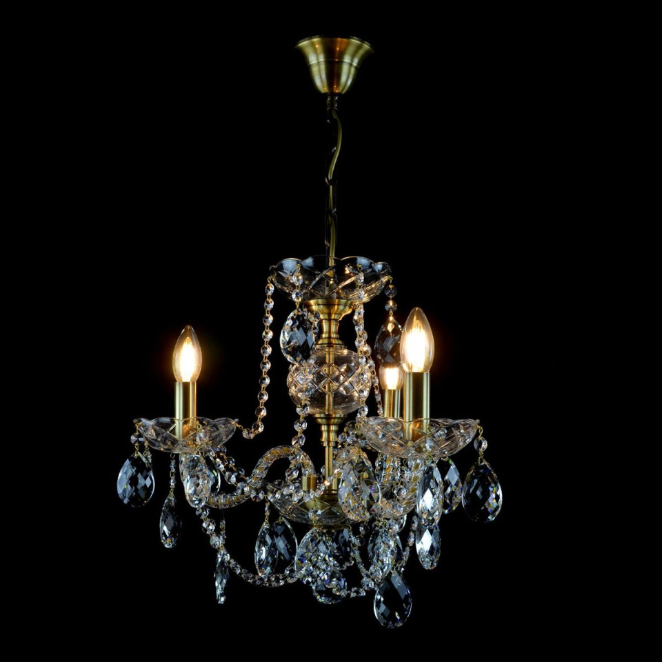 Classe 3-36 ljus bohemia kristallkrona guld/silver 45-120 cm
