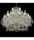 Classe 3-36 ljus bohemia kristallkrona guld/silver 45-120 cm