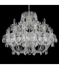 Classe 3-36 ljus bohemia kristallkrona guld/silver 45-120 cm