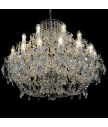 Classe 3-36 ljus bohemia kristallkrona guld/silver 45-120 cm