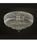 Lisbon 9-15 ljus bohemia kristall infälld taklampa guld/silver 50-100 cm