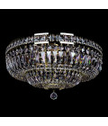 Lisbon 9-15 ljus bohemia kristall infälld taklampa guld/silver 50-100 cm
