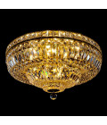 Lisbon 9-15 ljus bohemia kristall infälld taklampa guld/silver 50-100 cm